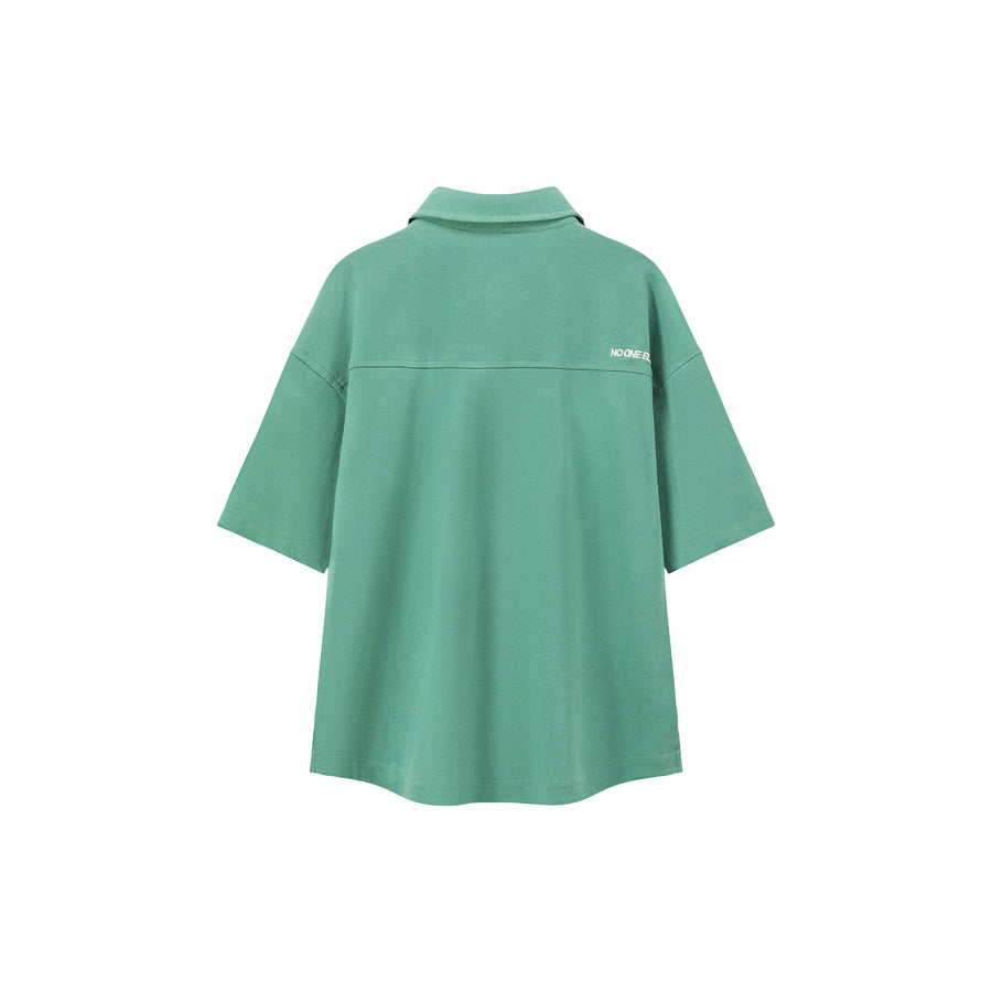 CHUU Embroidered Pocket Shirt