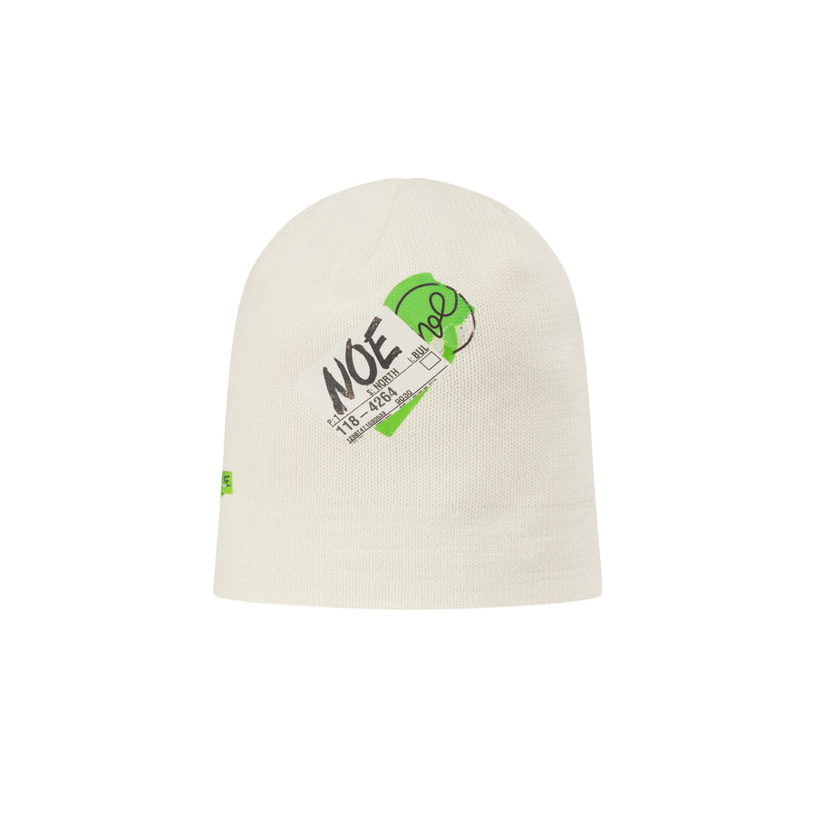 CHUU Noe Label Print Beanie