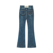 Slim High Waist Flared Jeans