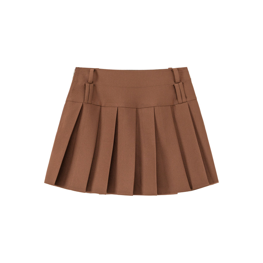 CHUU Pretty Darling A-Line Pleated Skirt