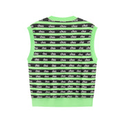 Stripes Chuu Logo Knit Vest