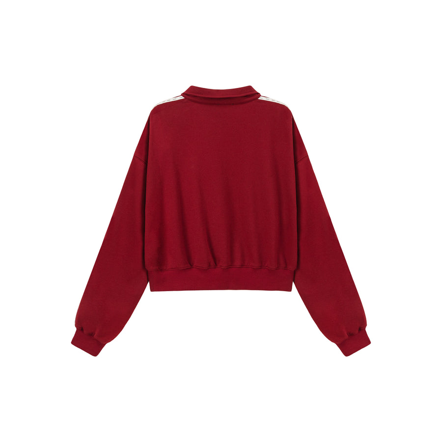 CHUU Half Zip-Up Loose Fit Sweatshirt