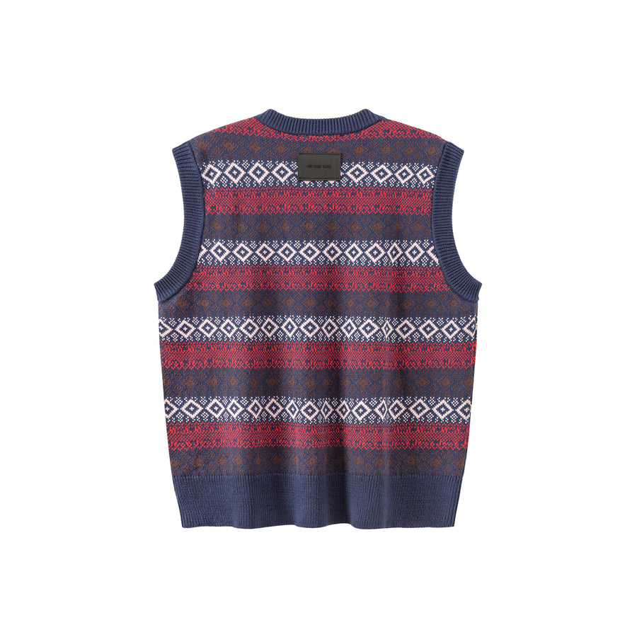 CHUU Vintage Color V-Neck Knit Sweater Vest