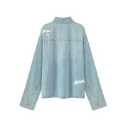 Loose Fit Washed Denim Shirt