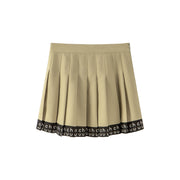 Hem Band Mini Tennis Pleated Skirt