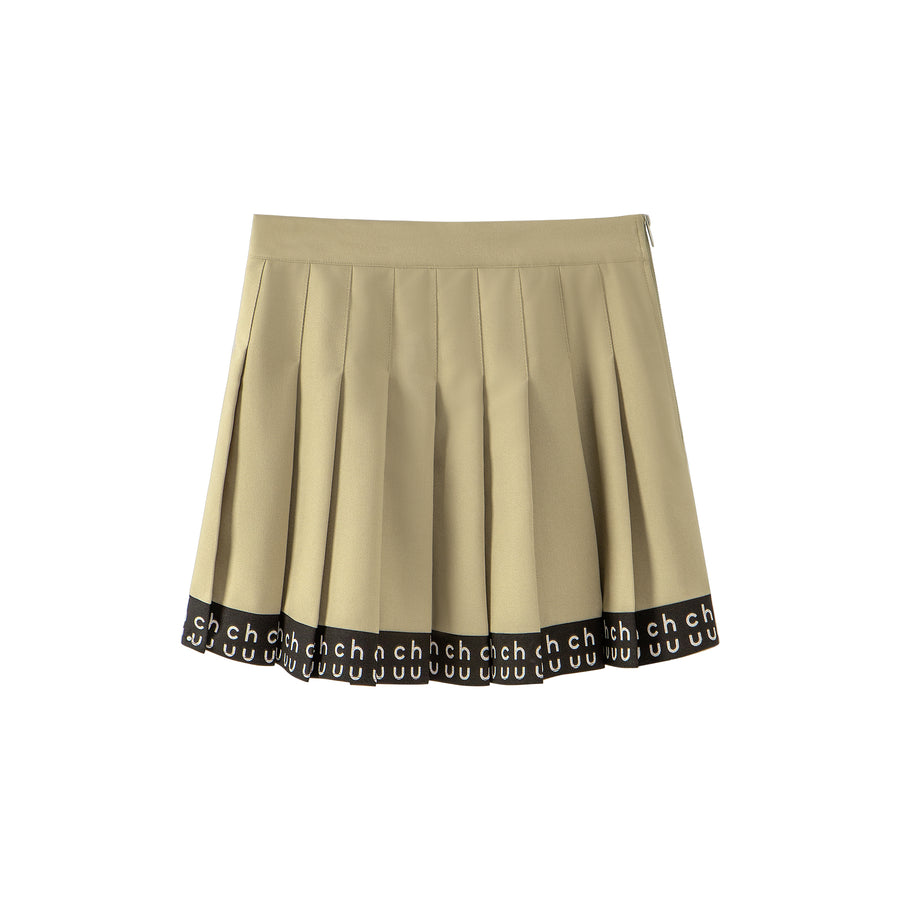 CHUU Hem Band Mini Tennis Pleated Skirt