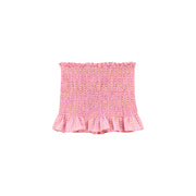 Heart Ruffle Button Tube Top