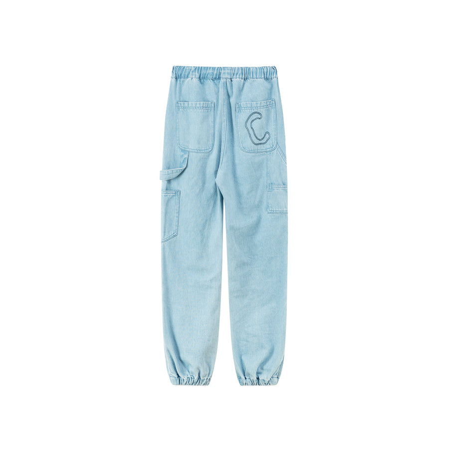 CHUU String Denim Jogger Pants