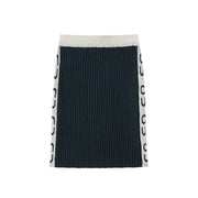 Chuu Logo Slim Knit Skirt