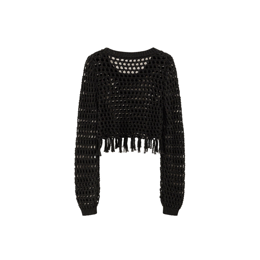 CHUU Charismatic Persona Cropped Knit Top