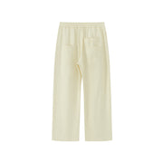 Cotton Ankle Cropped Straight Pants