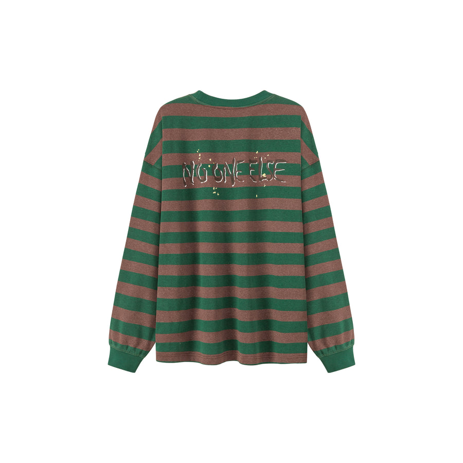 CHUU Stripe Color Sweatshirt