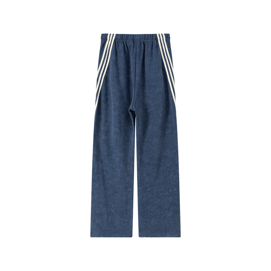 CHUU Star Embroidered Wide Casual Pants