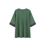 Line Color Loose Fit T-Shirt