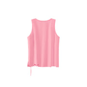 Fragile Tag Ripped Sleeveless Top