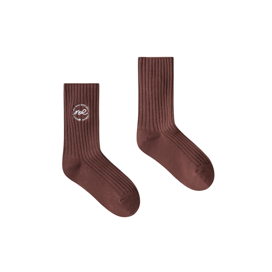 CHUU Noe Circle Logo Socks