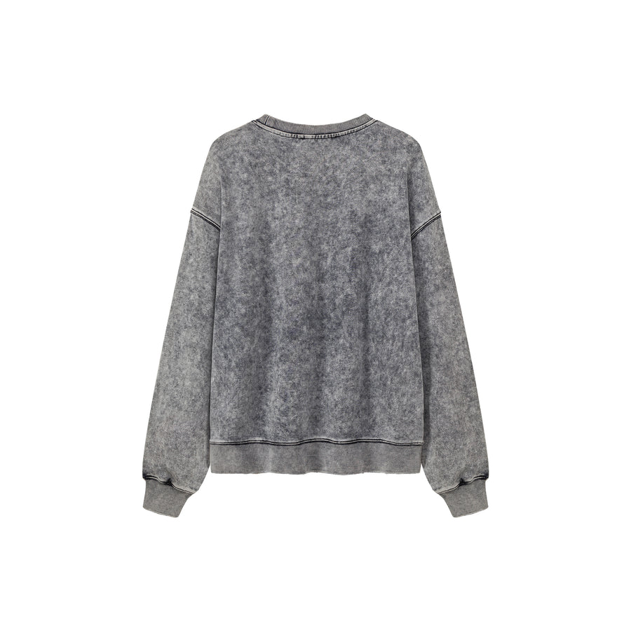 CHUU Chuu Made Washed Loose Fit Sweatshirt