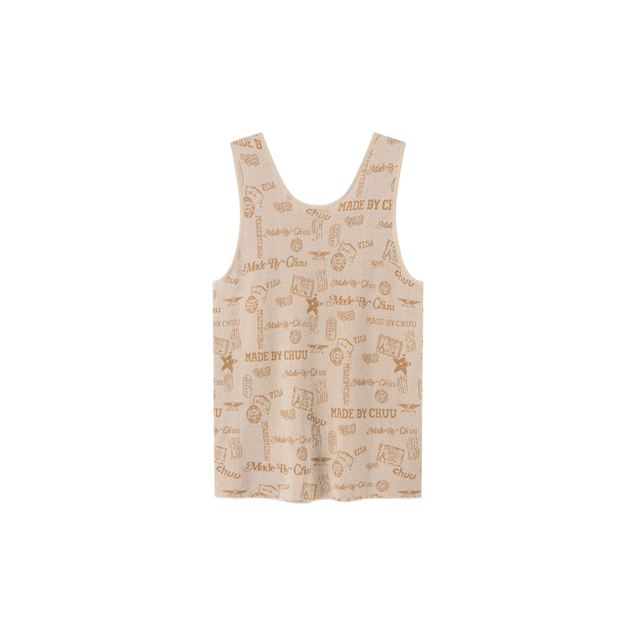 CHUU Loose Fit Knitted Sleeveless Top