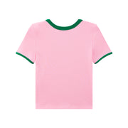 Color Matching Round Neck T-Shirt