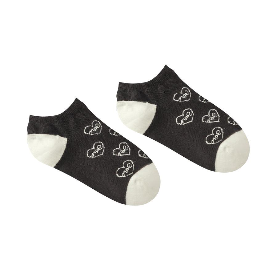 CHUU Little Hearts Fake Socks