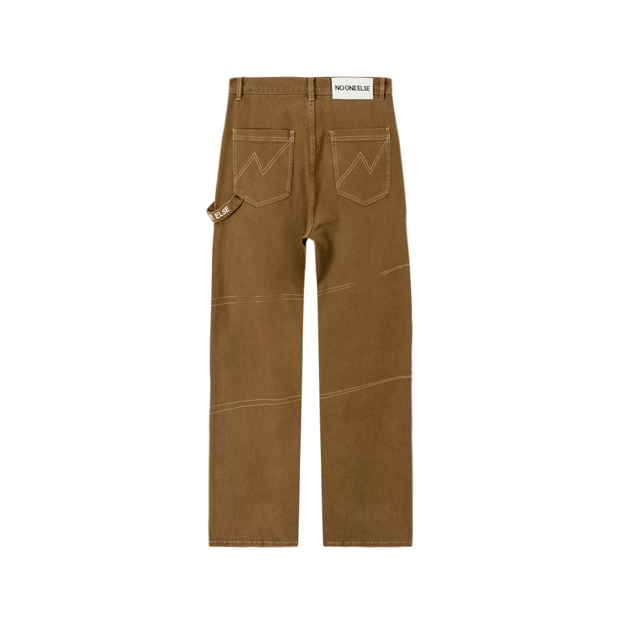 CHUU High-Waisted Cargo Straight Pants