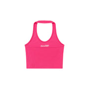 Halter Sleeveless Chuu Logo Crop Top