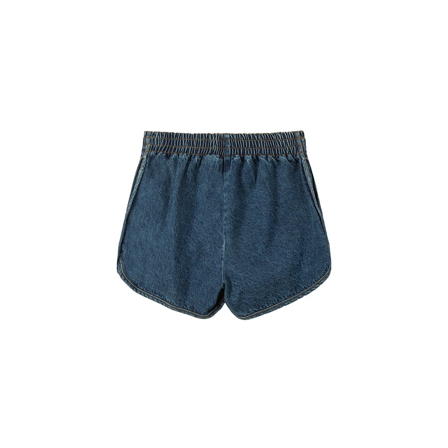 CHUU String Denim Shorts