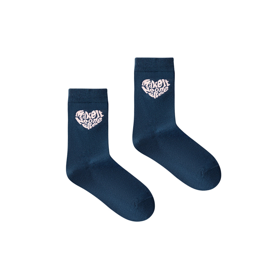 CHUU Make It! Heart Logo socks