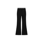 Slit Bootcut Crisscross Band Pants