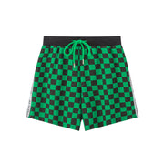 Daily Dose Of Positivity Checkered Bermuda Shorts