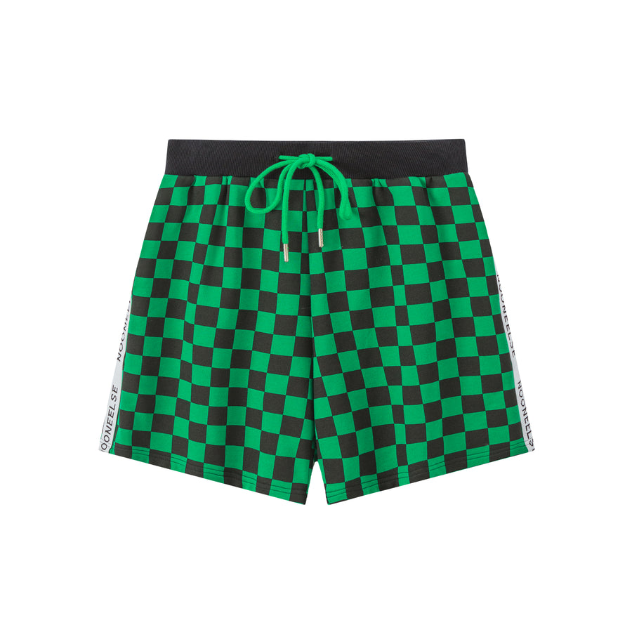 CHUU Daily Dose Of Positivity Checkered Bermuda Shorts