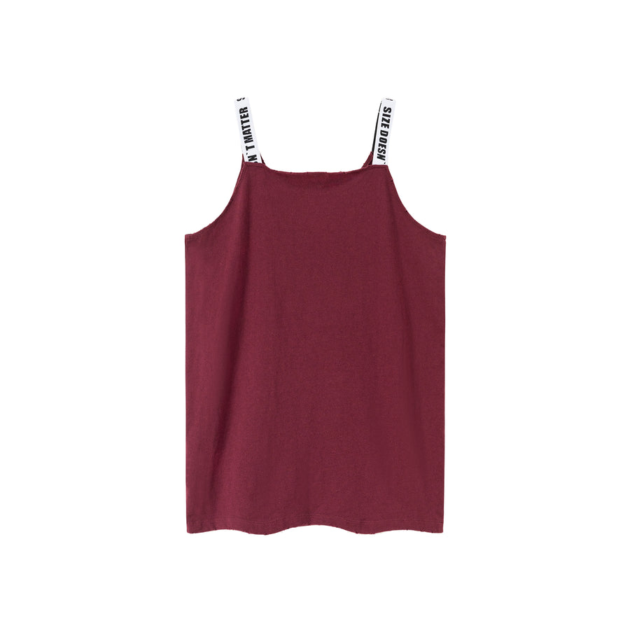 CHUU Size Doesnt Matter Straps Loose Fit Sleeveless Top
