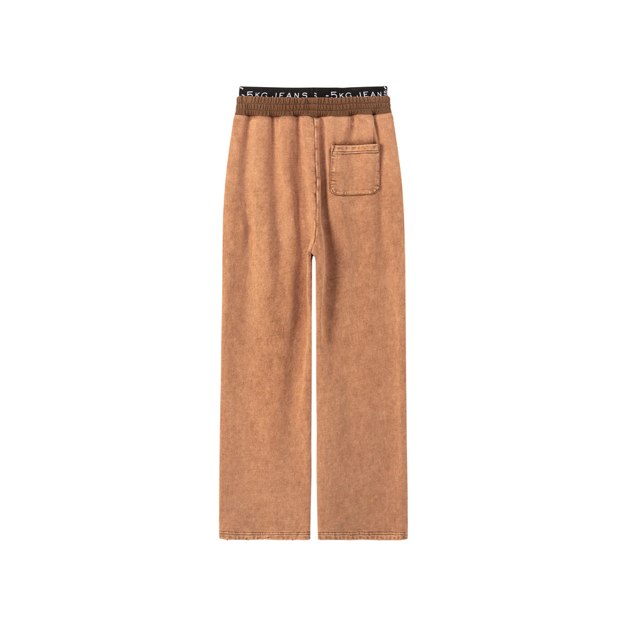 CHUU Vintage Wash Wide Jogger Pants