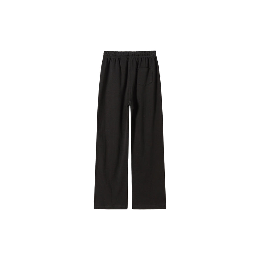 CHUU String Wide Slit Pants