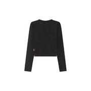 Heart Cutout Cropped Long Sleeve Top