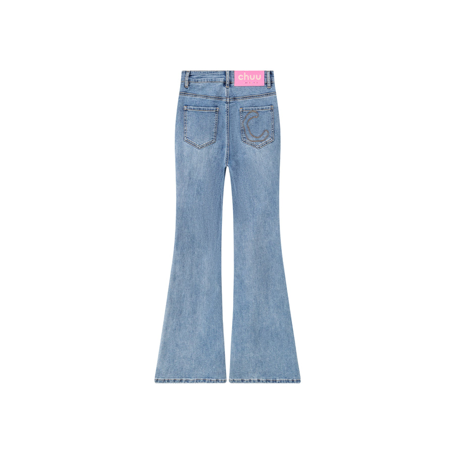 CHUU Ambitious Slim Bootcut Denim Jeans