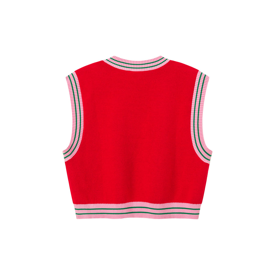 CHUU Those Who Love You V-Neck Knit Vest