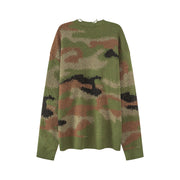 Noe Logo Camouflage Knit Sweater