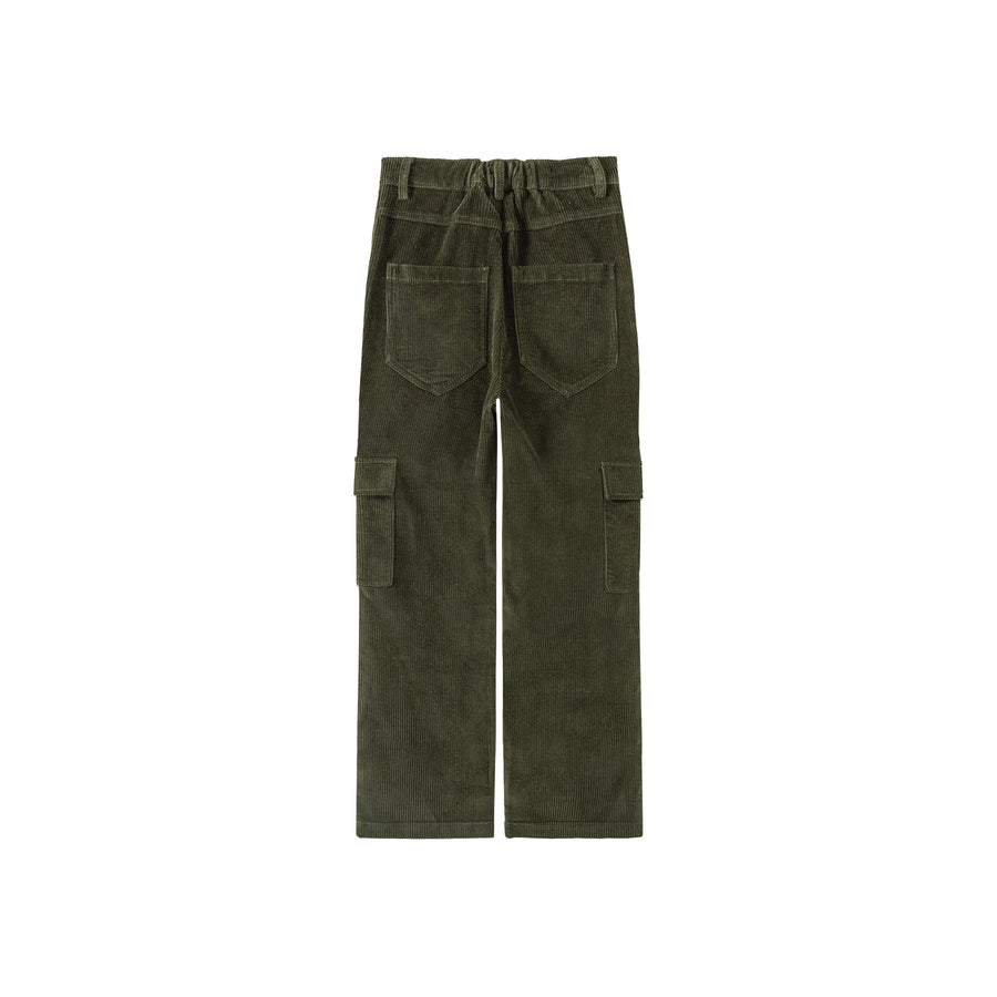 CHUU Corduroy Straight Cargo Pants