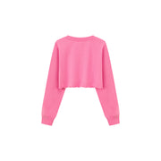 Unbalanced Loose Fit Crop Sweatshirt