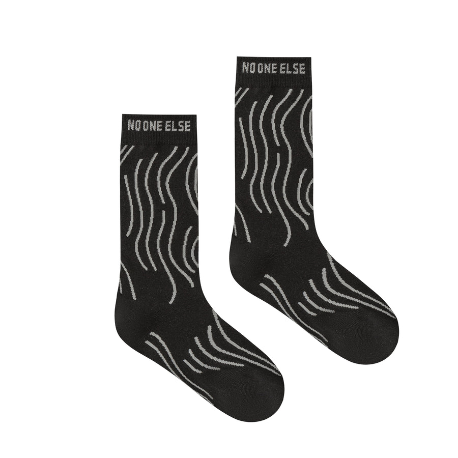 CHUU Wavy Lines Ankle Socks