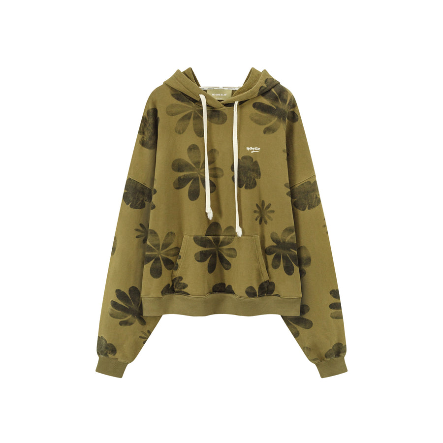 CHUU Flower Loose Fit Hoodie