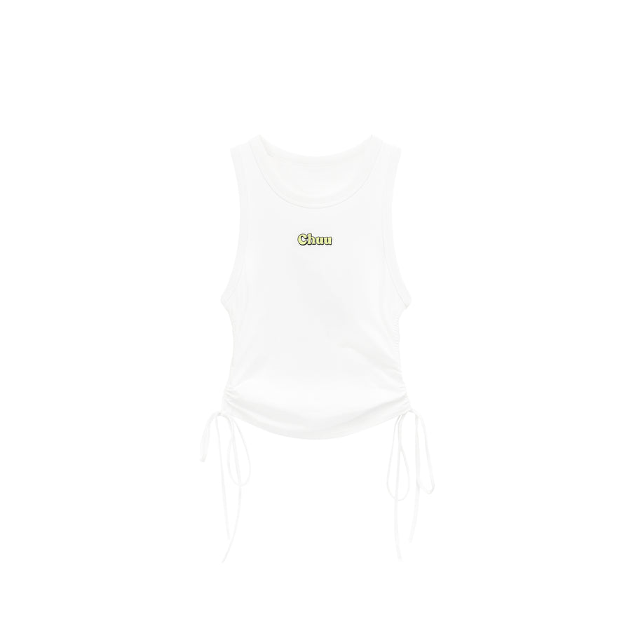 CHUU Logo String Slim Sleeveless Top