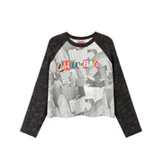 Collage Chuu Baby Long-Sleeves Loose Fit Top