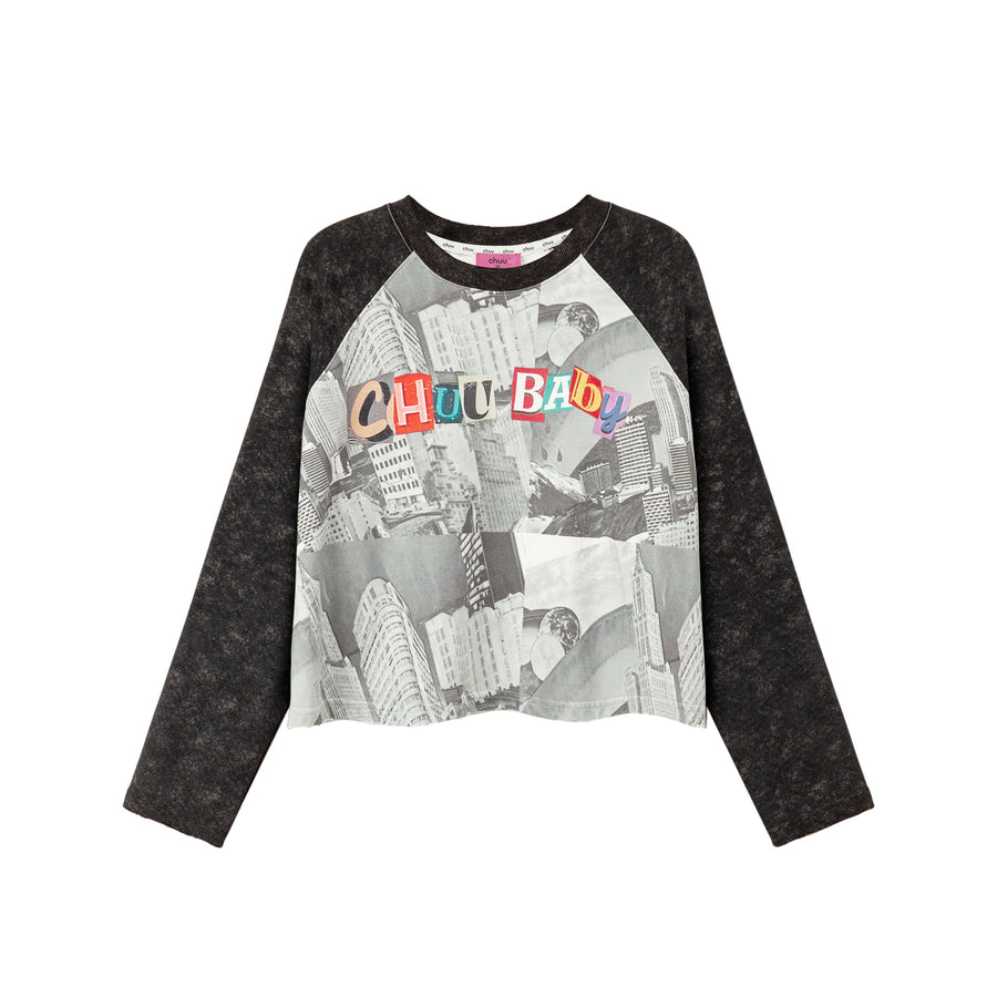 CHUU Collage Chuu Baby Long-Sleeves Loose Fit Top