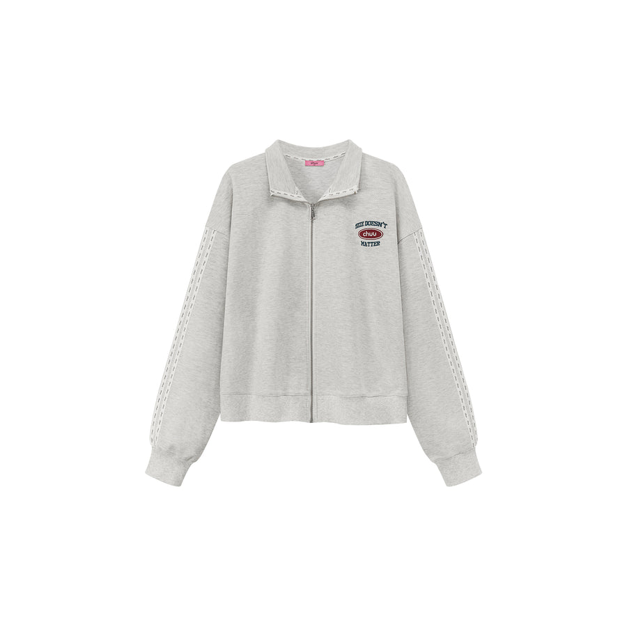 CHUU High Neck Zip-Up