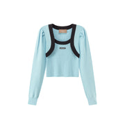 Jumping With Joy Cropped Knit Top