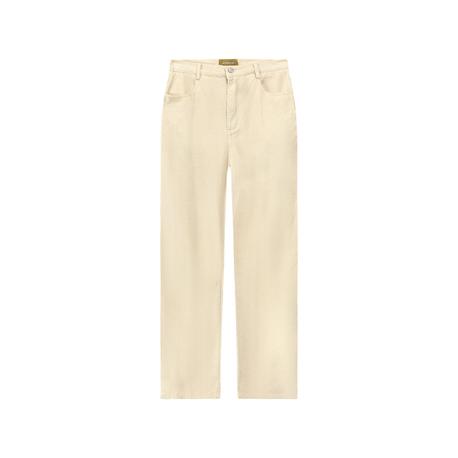 CHUU Neutral Corduroy Straight Pants