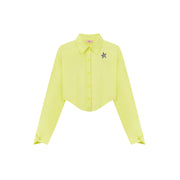 Drivers License Colored Cropped Shirt