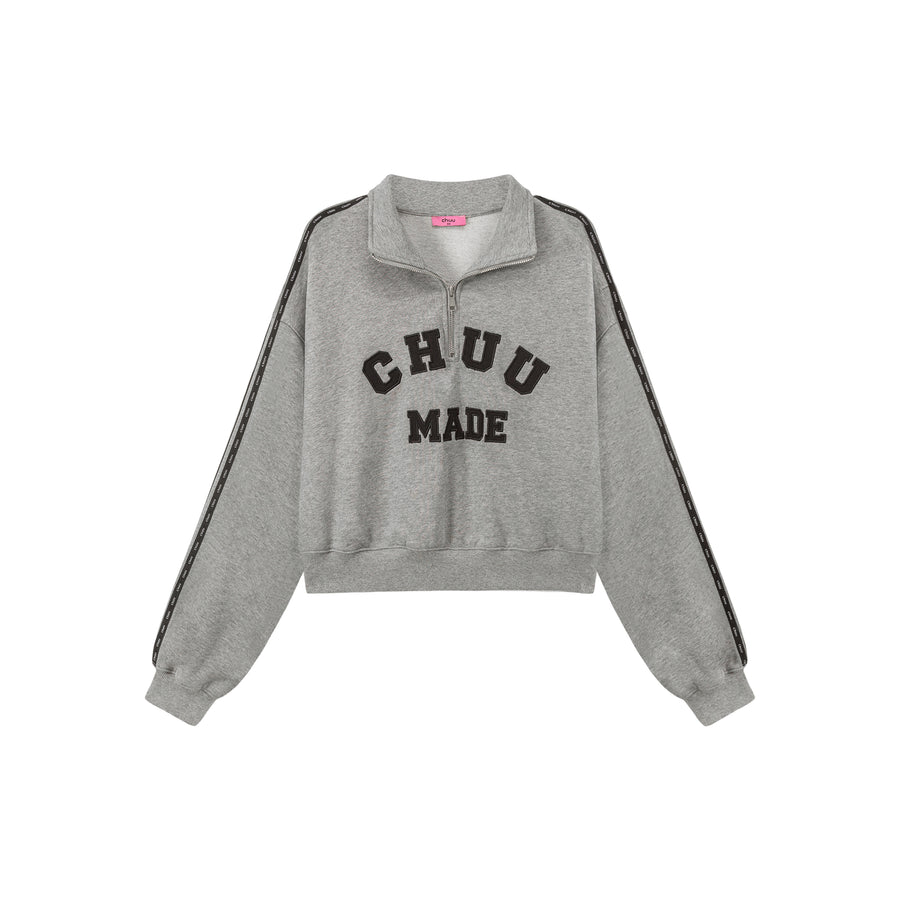 CHUU Half Zip-Up Loose Fit Sweatshirt